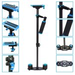 PULUZ 38,5–61 cm Kohlefaser-Handstabilisator für DSLR- und DV-Digitalvideos und Kameras, Tragfähigkeitsbereich 0,5–3 kg, S60T Black, S60T Blue, S60T Red, S60T Green, S60T Orange – Bild 7