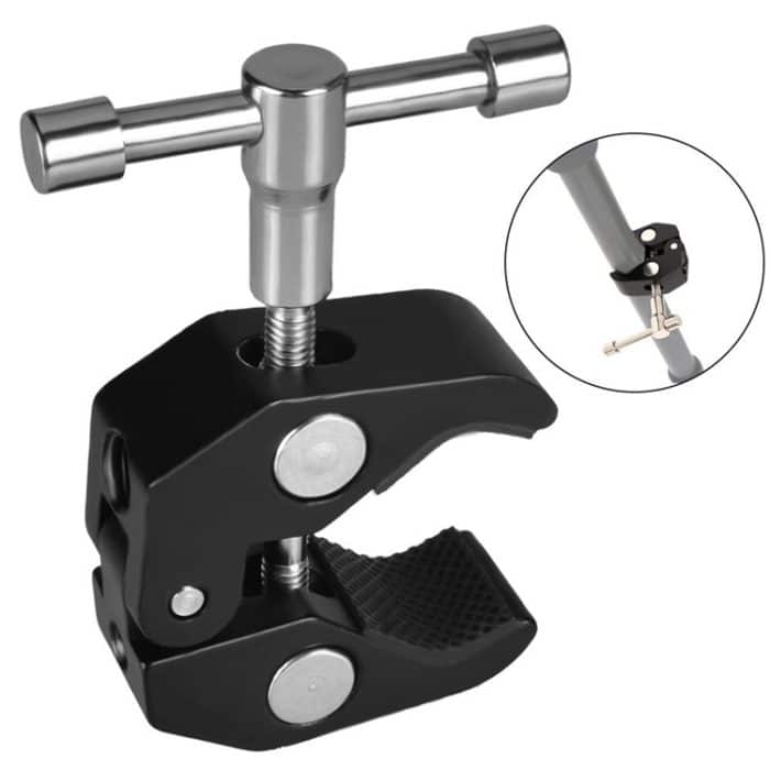 S-DCA-1545B.jpg Slider Magic Mount Backhoes Großer Klauenclip für Spiegelreflexkameras – Bild 1