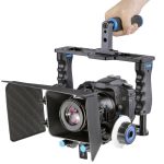 YELANGU YLG1103A-B Käfigstabilisator mit großem Griff für Videokameras + Matte Box Kit für DSLR-Kamera / Videokamera – Bild 9