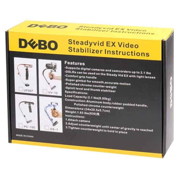 DEBO UF-007H Video-Handstabilisator für Spiegelreflexkamera / Videokamera – Bild 16