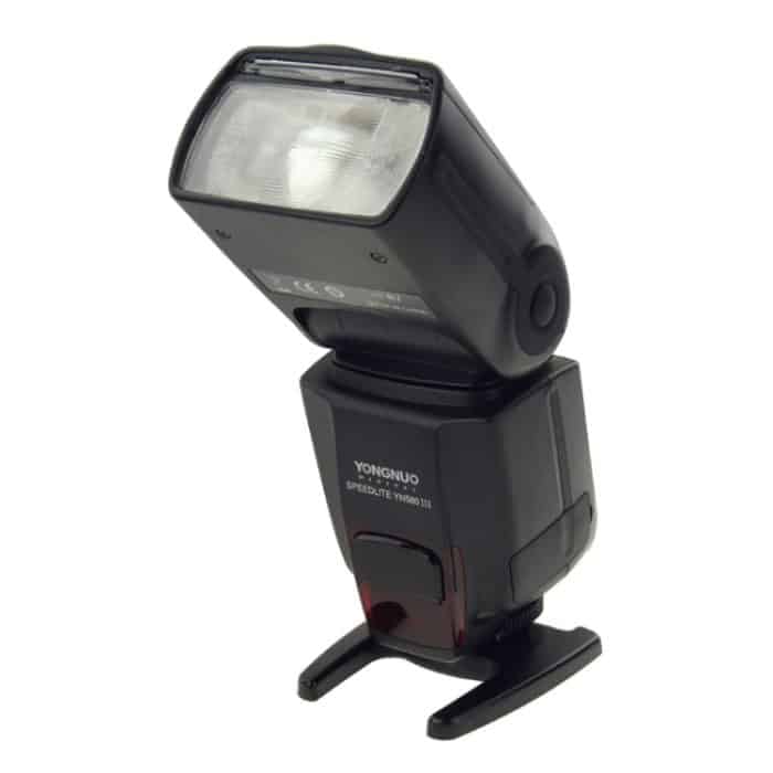 YN-560 III Ultra-Langstrecken-Wireless-Flash-Speedlite mit Metall-Blitzschuh für Canon / Nikon / Pentax / Olympus-DSLR-Kamera (Schwarz) – Bild 2