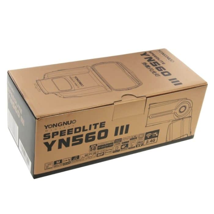 YN-560 III Ultra-Langstrecken-Wireless-Flash-Speedlite mit Metall-Blitzschuh für Canon / Nikon / Pentax / Olympus-DSLR-Kamera (Schwarz) – Bild 12