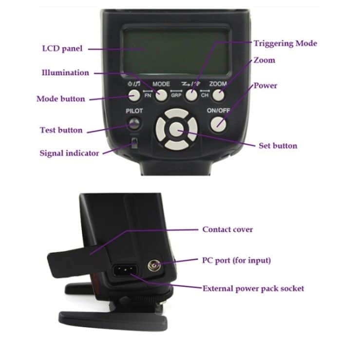 YN-560 III Ultra-Langstrecken-Wireless-Flash-Speedlite mit Metall-Blitzschuh für Canon / Nikon / Pentax / Olympus-DSLR-Kamera (Schwarz) – Bild 13