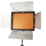 YONGNUO 300 LEDs Pro LED Studio Videolicht für Canon / Nikon / Sony Camcorder DSLR (YN300) (Schwarz) – Bild 3