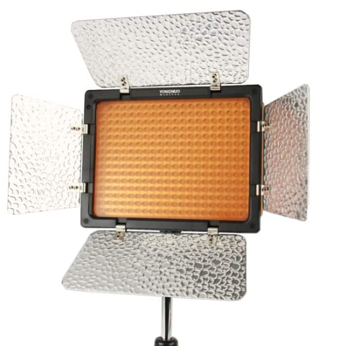 YONGNUO 300 LEDs Pro LED Studio Videolicht für Canon / Nikon / Sony Camcorder DSLR (YN300) (Schwarz) – Bild 3