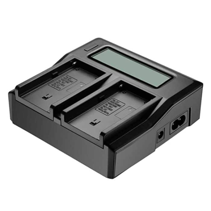 Digitales Batterieladegerät mit zweikanaligem LCD-Display und USB-Anschluss für Sony BP-U30 / U60 / U90-Akku, kompatibel mit Sony EX260 / EX280 / FS7 – Bild 2