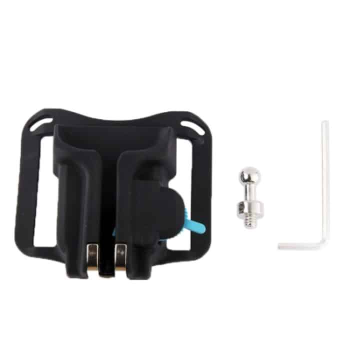 Kamera Holster Taille Gürtelschnalle Knopf Schnelles Laden für alle Kamera (Schwarz) – Bild 5