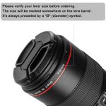 77mm Center Pinch Kamera Objektivdeckel (schwarz) – Bild 7