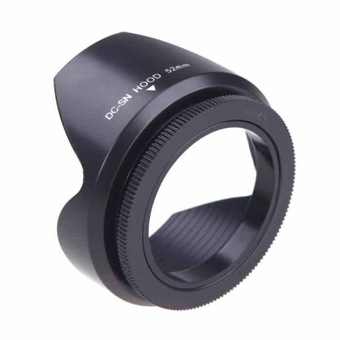 52mm Gegenlichtblende für Kameras (Schraubbefestigung) (schwarz) – Bild 2