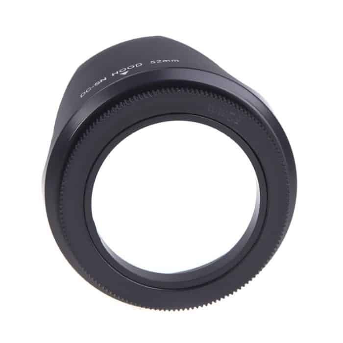 52mm Gegenlichtblende für Kameras (Schraubbefestigung) (schwarz) – Bild 4