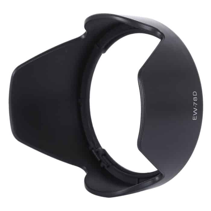 EW-78D Lens Hood Shade für Canon EF 28-200 mm 1: 3,5-5,6 USM, EF 28-200 mm 1: 3,5-5,6 IS-Objektiv (schwarz) – Bild 2