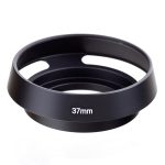 37mm Metall belüftete Gegenlichtblende für Leica (Schwarz)