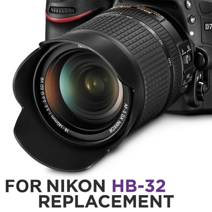 Gegenlichtblende für Nikon Digitalkamera HB-32 – Bild 4