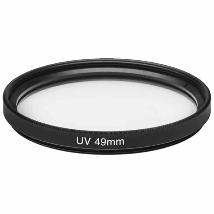 49 mm Spiegelreflexkamera UV-Filter (schwarz) – Bild 1