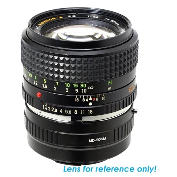 MD-Objektiv an EOS M-Objektivhalterungs-Trittring (schwarz) – Bild 3