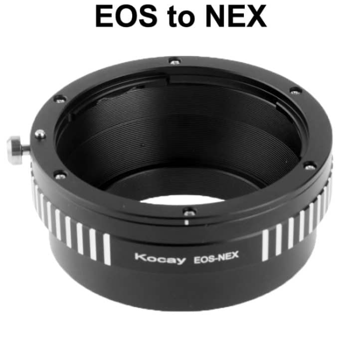EOS Lens to NEX Lens Mount Stepping Ring (schwarz) – Bild 2