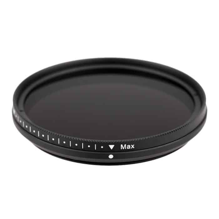 S-DLP-1002.jpg 52 mm ND Fader Neutrale Dichte Einstellbarer variabler Filter ND 2 bis ND 400 Filter (schwarz) – Bild 1