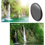 62mm ND-Fader-neutrale Dichte einstellbar Variablenfilter ND2 bis ND400-Filter (schwarz) – Bild 5