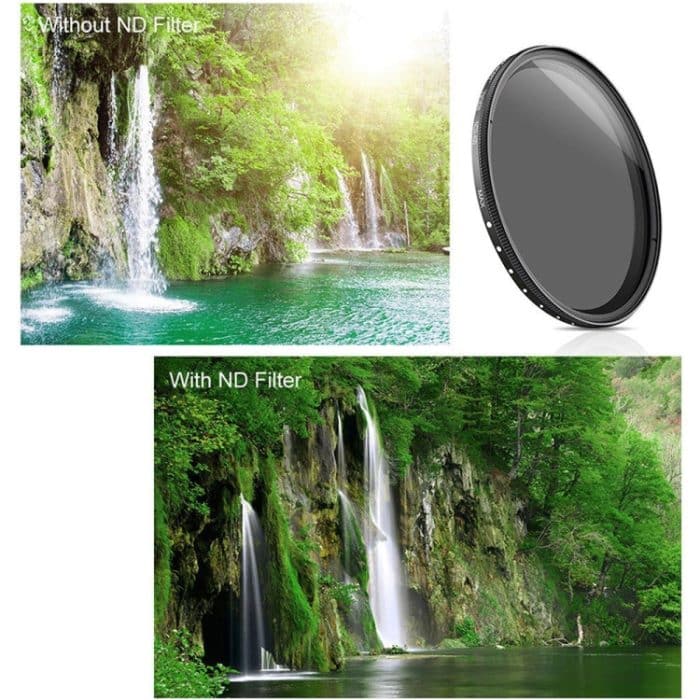 62mm ND-Fader-neutrale Dichte einstellbar Variablenfilter ND2 bis ND400-Filter (schwarz) – Bild 5