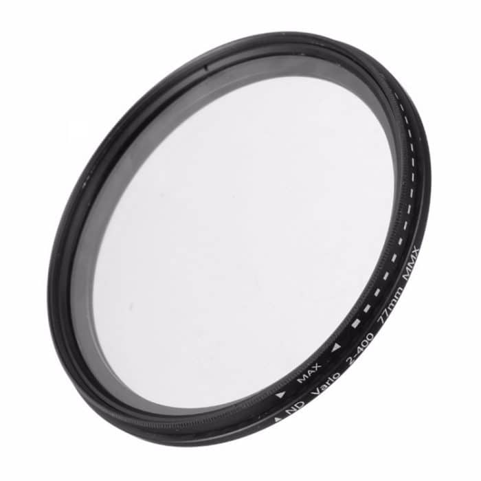 77 mm ND Fader Neutrale Dichte Einstellbarer variabler Filter ND 2 bis ND 400 Filter (schwarz) – Bild 1