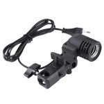 E27 AC-Sockel Studio-Lichthalterung-Ständer-Regenschirmhalter (schwarz) – Bild 5