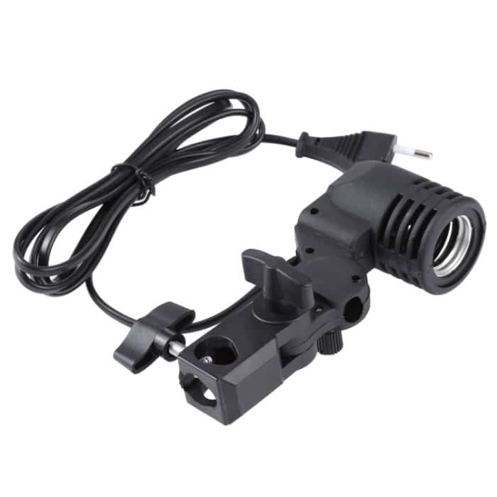 E27 AC-Sockel Studio-Lichthalterung-Ständer-Regenschirmhalter (schwarz) – Bild 5