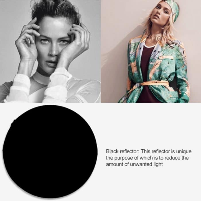 110 cm 5 in 1 (Silber / Durchscheinend / Gold / Weiß / Schwarz) Faltbare Photo Studio Reflektorplatte – Bild 7