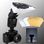 FB-20 Universal-Kamera-obere Blitzlicht-Speedlite-Bounce-Fokus-Flash-Diffusor (schwarz) – Bild 7