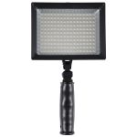 LED-187A 187 LED-Videoleuchte für Kamera/Video-Camcorder und 7,4 V 4400 mAh NP-F770 Lithium-Ionen-Akku und mit weichen Laken und einem gelben Filter (schwarz)