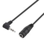 2,5 mm männliches Winkelstück zu 3,5 mm weibliches Audio-Stereo-Konverter-Adapterkabel