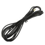 Aux-Kabel, 3,5-mm-Mini-Stecker-Stereo-Audiokabel, Länge: 3 m (schwarz + vergoldeter Anschluss) – Bild 3