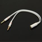 3,5 mm Buchse auf 3,5 mm Stecker Mikrofonbuchse + 3,5 mm Stecker Adapterkabel für Kopfhöreranschluss