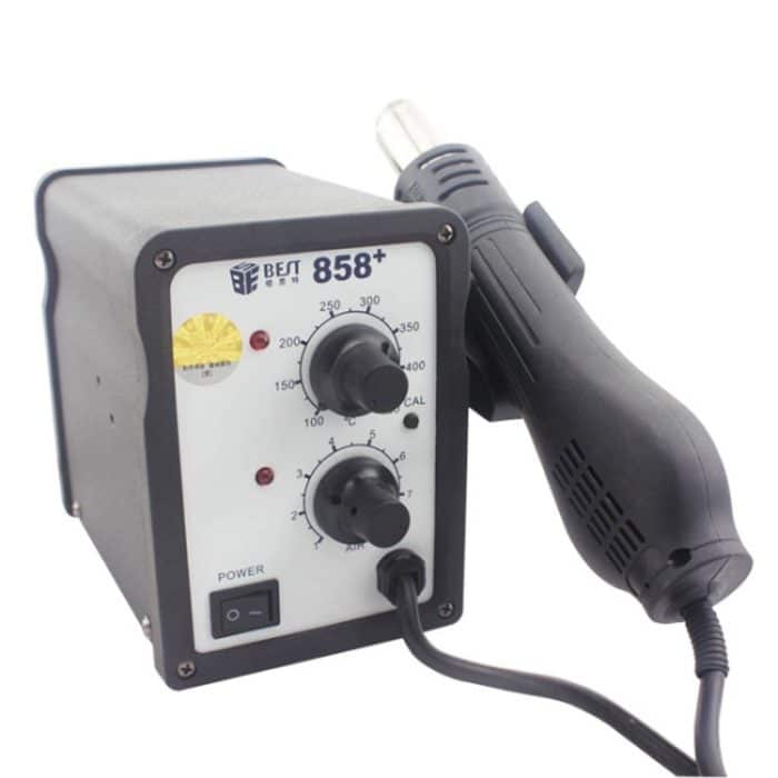 BEST BST-858+ AC 220V 50Hz 650W Bleifreie Heißluftpistole mit einstellbarer Temperatur und Spiralwind, BST-858+ EU Plug, BST-858+ US Plug – Bild 4