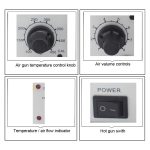 BEST BST-858+ AC 220V 50Hz 650W Bleifreie Heißluftpistole mit einstellbarer Temperatur und Spiralwind, BST-858+ EU Plug, BST-858+ US Plug – Bild 9