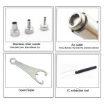 BEST BST-858+ AC 220V 50Hz 650W Bleifreie Heißluftpistole mit einstellbarer Temperatur und Spiralwind, BST-858+ EU Plug, BST-858+ US Plug – Bild 10