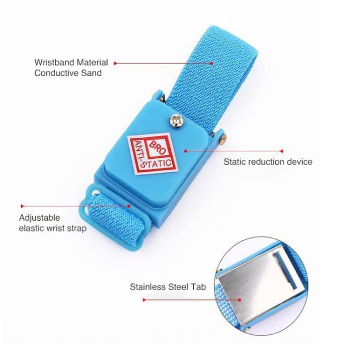 Drahtloses antistatisches ESD-Entladungskabelband-Armband (Baby Blue) – Bild 3