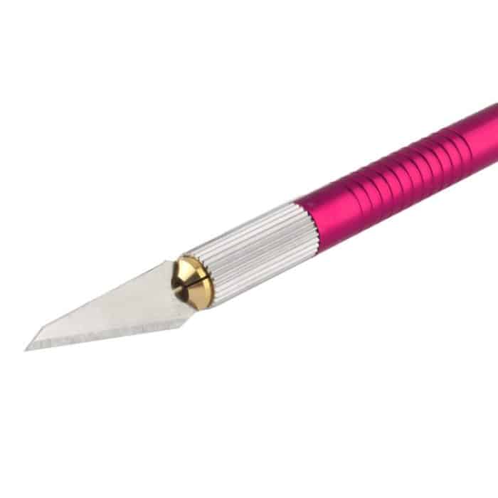 WLXY-9310, WLXY Werkzeug-Präzisionsmesser mit austauschbarer Klinge zum Schnitzen/Ritzen/Trimmen von Matten, OAL: 145 mm, Größe: 121 mm x 6 mm Durchmesser, WLXY-9310, WLXY-9310 Purple, WLXY-9310 Blue – Bild 4