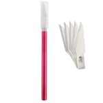 WLXY-9310, WLXY Werkzeug-Präzisionsmesser mit austauschbarer Klinge zum Schnitzen/Ritzen/Trimmen von Matten, OAL: 145 mm, Größe: 121 mm x 6 mm Durchmesser, WLXY-9310, WLXY-9310 Purple, WLXY-9310 Blue – Bild 5