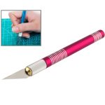 WLXY-9311, WLXY Werkzeug-Präzisionsmesser mit austauschbarer Klinge zum Mattenschneiden/Modellbau/Ätzen/Schnitzen/Ritzen/Trimmen, OAL: 145 mm, Größe: 121 mm x 10 mm Durchmesser, WLXY-9311, WLXY-9311 Blue, WLXY-9311 Red – Bild 2