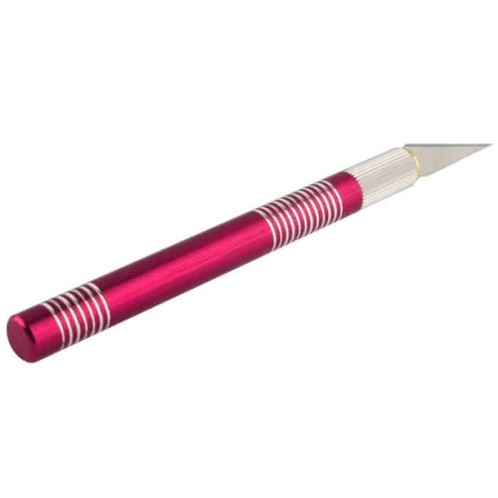 WLXY-9311, WLXY Werkzeug-Präzisionsmesser mit austauschbarer Klinge zum Mattenschneiden/Modellbau/Ätzen/Schnitzen/Ritzen/Trimmen, OAL: 145 mm, Größe: 121 mm x 10 mm Durchmesser, WLXY-9311, WLXY-9311 Blue, WLXY-9311 Red – Bild 3