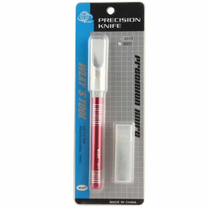 WLXY-9311, WLXY Werkzeug-Präzisionsmesser mit austauschbarer Klinge zum Mattenschneiden/Modellbau/Ätzen/Schnitzen/Ritzen/Trimmen, OAL: 145 mm, Größe: 121 mm x 10 mm Durchmesser, WLXY-9311, WLXY-9311 Blue, WLXY-9311 Red – Bild 6