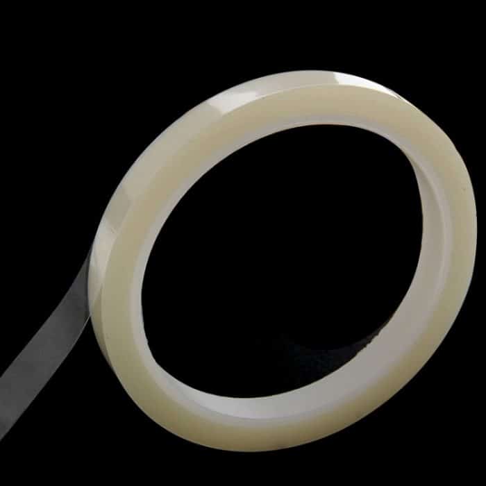 10 mm hochtemperaturbeständiges, klares, hitzebestimmtes Polyimidband mit Silikonkleber, Länge: 33 m – Bild 3