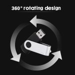 16 GB Twister USB 2.0 Flash Disk (schwarz) – Bild 7