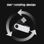 32 GB Twister USB 2.0 Flash Disk (schwarz) – Bild 7