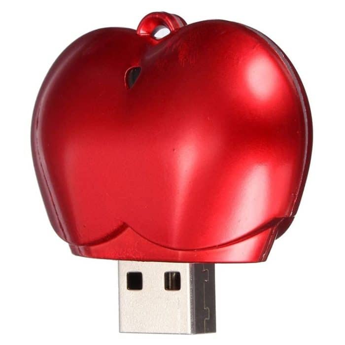 2 GB USB2.0-Flash-Disk im Herzstil (rot) – Bild 3
