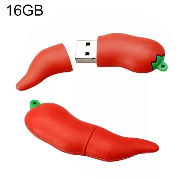 S-FD-0128RD.jpg 16 GB USB-Flash-Disk in Hot Pepper-Form, 16GB – Bild 1