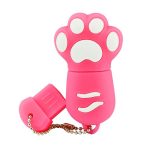 16 GB Bear's Paw Shaped Silikon USB 2.0 Flash Disk mit Anti Dust Cup (rote Pflaume) – Bild 3
