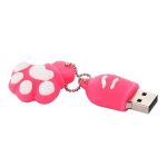 4 GB Bear's Paw Shaped Silikon USB 2.0 Flash Disk mit Anti Dust Cup (rote Pflaume) – Bild 2