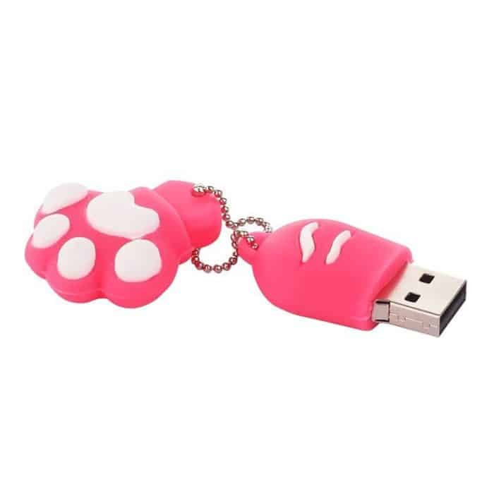 2 GB Bears Paw Shaped Silikon USB 2.0 Flash Disk mit Anti Dust Cup (rote Pflaume) – Bild 2