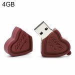 4 GB USB-Flash-Disk im Dual Hearts-Stil, 4GB, 16GB